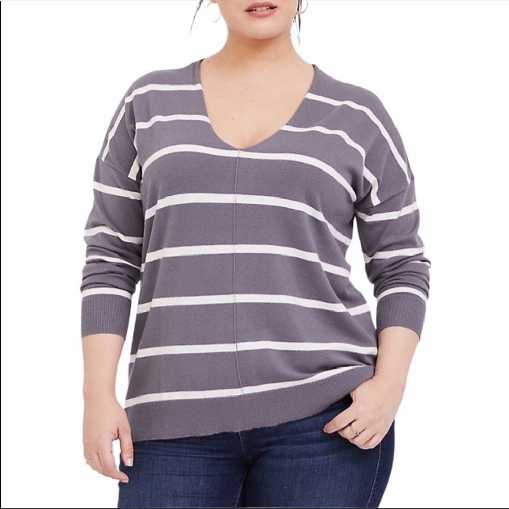 EUC Torrid Knit 3/4 Sleeve Light Sweater Shirt 0